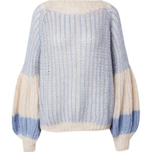 Noella Trui  lichtblauw / wolwit