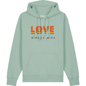 Watapparel Sweatshirt ' Love always wins '  mintgroen / gemengde kleuren