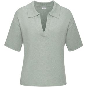 Lascana - Poloshirt - Mint - Van Hoogwaardige Brei