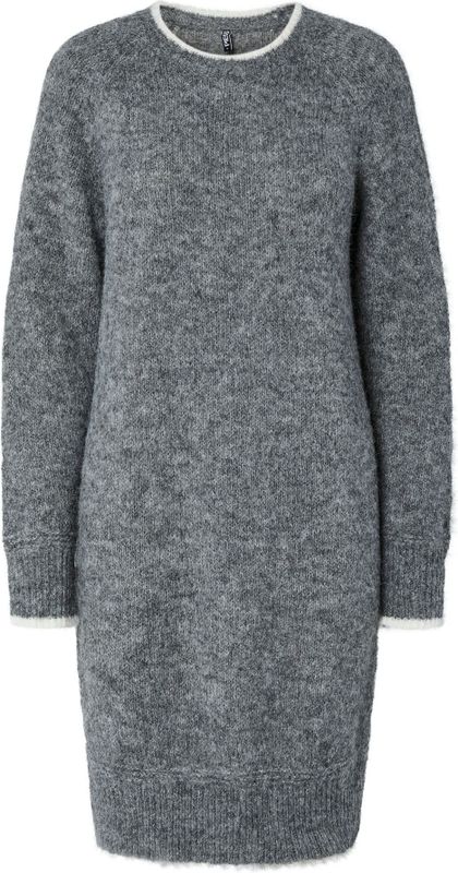 Pcivy - Midi-jurk - Gebreide Jurk - Ronde Hals - Lange Mouwen - Regular Fit
