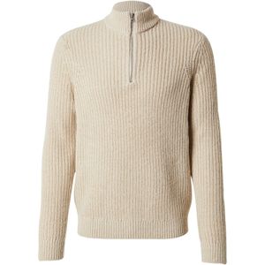ONLY & SONS - ONSROLF REG HALF ZIP NECK KNIT - Schipperstrui - Silver lining
