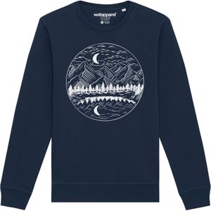 Watapparel Sweatshirt  navy / wit