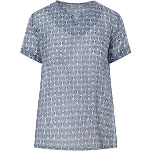 Quiosque Blouse '2OS003'  blauw / wit