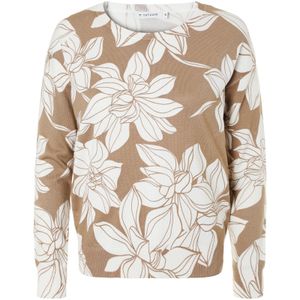 TATUUM Trui 'Fleri'  donkerbeige / wit
