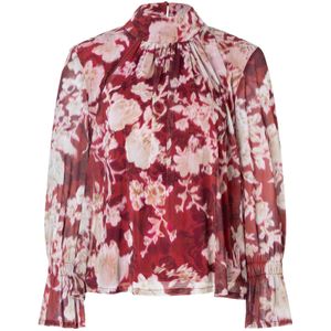 Ana Alcazar Blouse 'Sunea'  rood / wit
