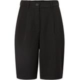 PIECES - PCKamil - Bandplooibroek - Zwart - Knielengte - High Waist