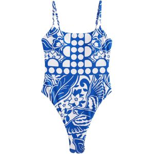 Next Badpak  blauw / wit