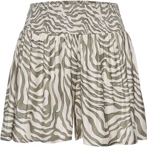 Korte Broek - Kaki/Beige - Zachte Satijnkwaliteit - Animalprint