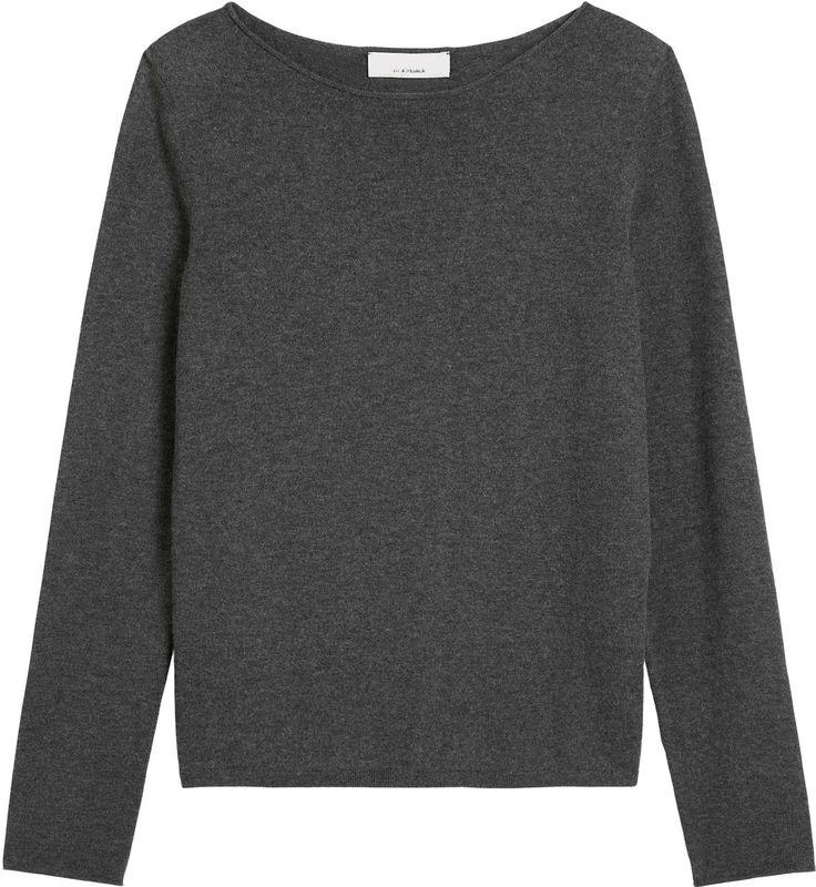 Marc O'Polo - Trui - Donkergrijs - Wol - Normale Pasvorm