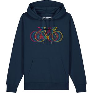 Watapparel Sweatshirt ' Fahrräder '  navy / gemengde kleuren