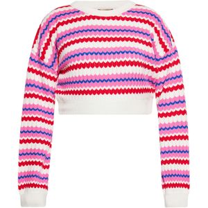 ebeeza Trui  blauw / pink / rood / wit
