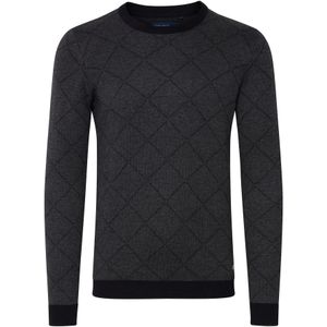 BLEND Trui 'Nison'  grijs / zwart