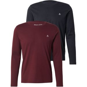 Marc O'Polo Shirt  bordeaux / zwart / wit