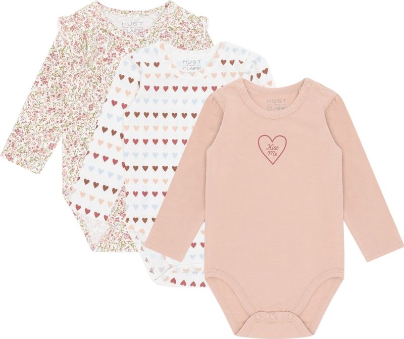 Hust & Claire - Rompertje - Lichtblauw - Bella - 3 Pack