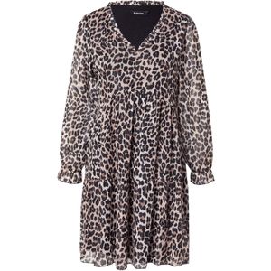 Sublevel Jurk  brokaat / lichtbruin / zwart