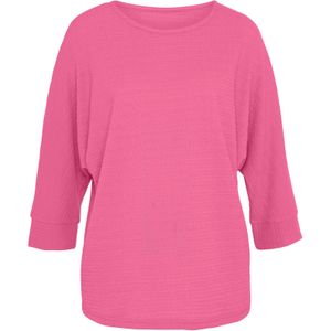 Vivance - Shirt - Pink - 3/4-mouwen - Van Kreukvrije Crêpe-kwaliteit