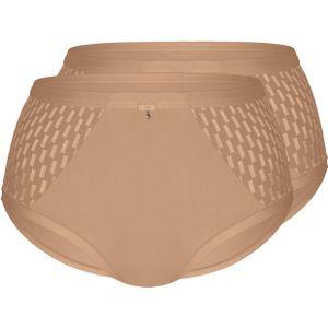 sassa Slip 'GRAPHICAL JACQUARD'  cappuccino