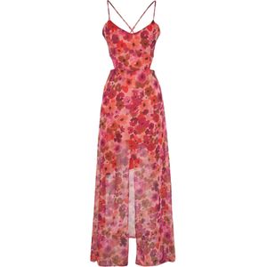 Trendyol Jurk  zalm roze / fuchsia / rosa / knalrood