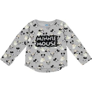 DISNEY Shirt 'Mickey & Minnie'  grijs / zwart / wit