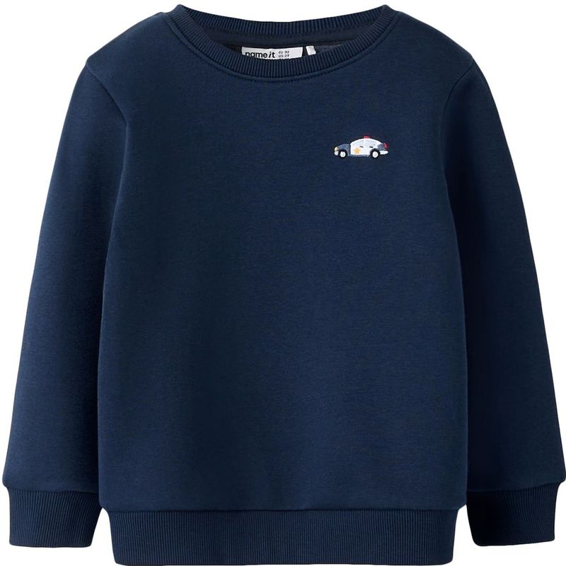 Sweatshirt - Regular Fit - Geborstelde Sweatstof - Lange Mouwen
