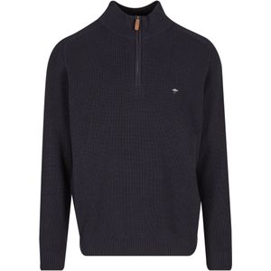 Gebreide pullover met schipperskraag en labelstitching