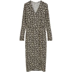Marc O'Polo Jurk  donkerbruin / lichtgrijs