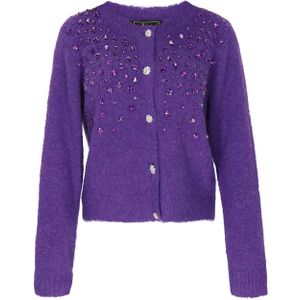 faina Gebreid vest  lila