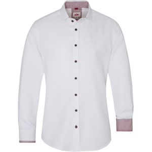 SPIETH & WENSKY Klederdracht overhemd  donkerrood