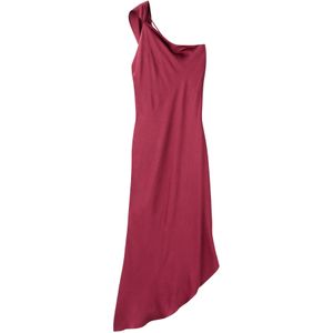 MANGO Avondjurk 'Fiore'  donkerrood