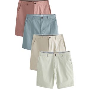 Next Chino  donkerbeige / opaal / mintgroen / oudroze