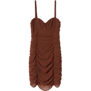 Bershka Jurk  chocoladebruin