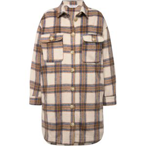 Studio Untold Tussenjas  beige / blauw / bruin