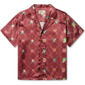 Pas De Monaco Overhemd 'FRUIT MONOGRAM CUBAN'  groen / mintgroen / oranje / bourgogne