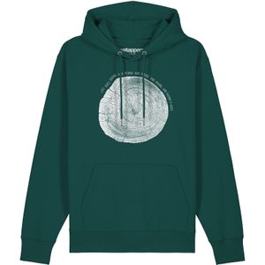 Watapparel Sweatshirt ' Baumscheibe '  petrol / wit