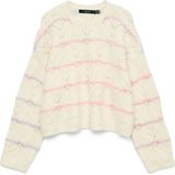 Vero Moda Girl Trui 'VMNEW HATTY'  ecru / lichtblauw / sering / rosa