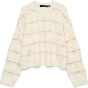 Vero Moda Girl Trui 'VMNEW HATTY'  ecru / lichtblauw / sering / rosa