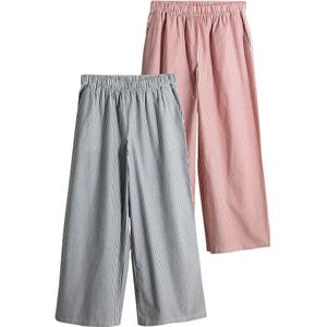 The Set Broek  grijs / pink / offwhite
