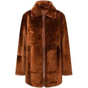 Werner Christ Tussenmantel 'Pam'  kastanjebruin