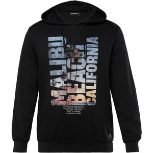 Men Plus Sweatshirt  lichtblauw / lichtoranje / zwart / wit
