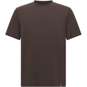 Boggi Milano - Shirt - Chocoladebruin - Effen - Kwartmouw