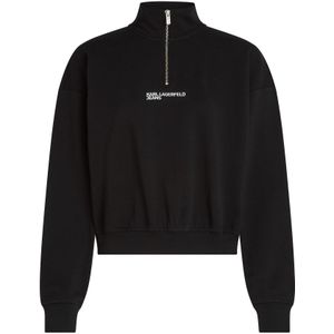 KARL LAGERFELD JEANS Sweatshirt  zwart / natuurwit