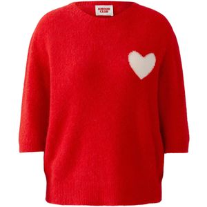 OUI Trui  rood / wit