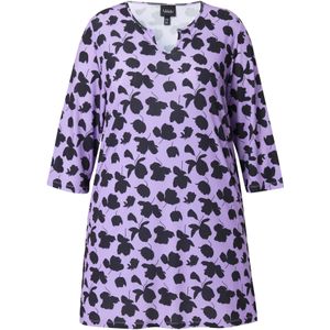 Ulla Popken Shirt  lavendel / zwart