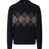 Hackett London Trui  navy / brokaat / donkergrijs / olijfgroen