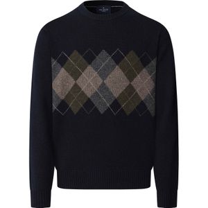 Hackett London Trui  navy / brokaat / donkergrijs / olijfgroen