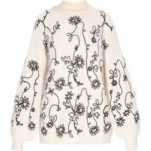 usha FESTIVAL Oversized trui  zwart / offwhite