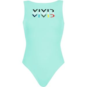 VIVID Badpak  aqua / rood / zwart / wit
