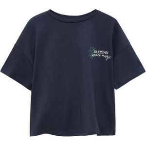 MANGO KIDS Shirt 'MAGIC'  blauw / navy / lichtgroen / wit