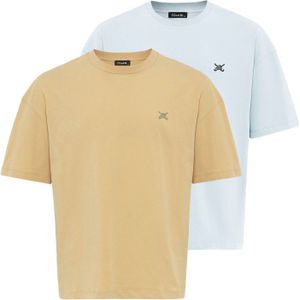 Cool Hill Shirt  sand / lichtblauw / grijs / zwart