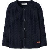 Biologisch Katoen - Gebreid Vest - Kinderen - Kabelpatroon - Lange Mouwen